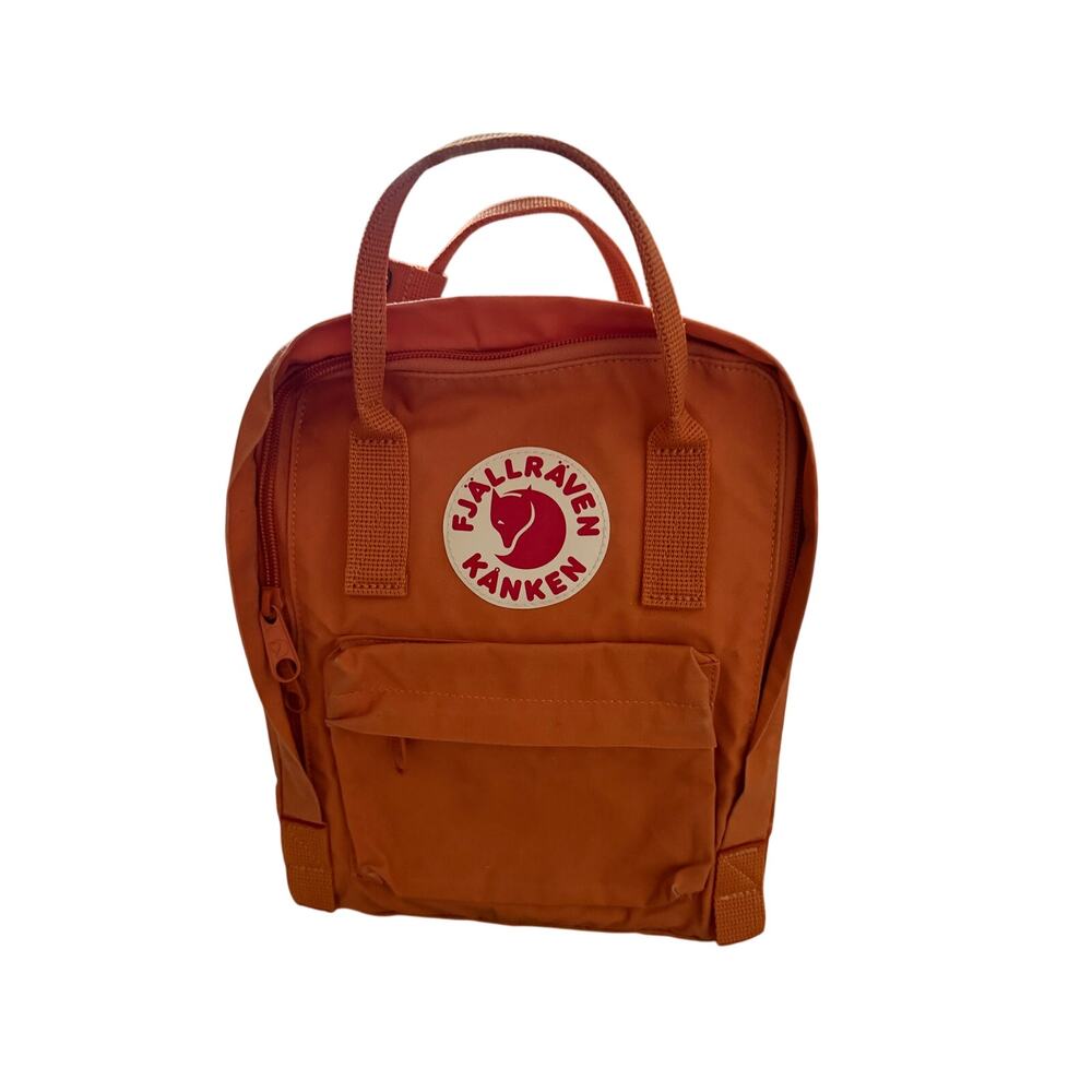 Fjällräven Kånken Mini Backpack Orange Classic Logo Small Daypack Acadamia